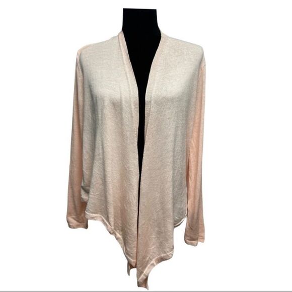 J Jill Pink Linen Blend Cardigan - Picture 2 of 8